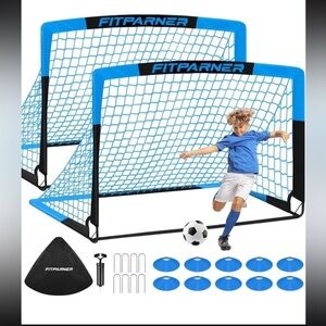 Blue Soccer Goal Set